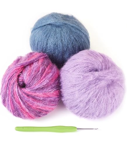 Amazon.com: Mohair and Silk Yarn Drops Kid-Silk, 0 or Lace, 2 Ply