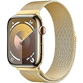 Original Stainless Steel Milanese Loop Compatible with Apple Watch Band 38mm 40mm 41mm 42mm 44mm 45mm 46mm 49mm, Magnetic Clasp Band for iWatch Series 11 10 9 8 7 6 5 4, SE 3 2 1 Ultra3 2, Women & Men