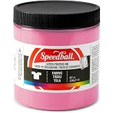 Speedball Fabric Screen Printing Ink, 8-Ounce, Cotton Candy Pink for T-Shirt and Silkscreen Printmaking