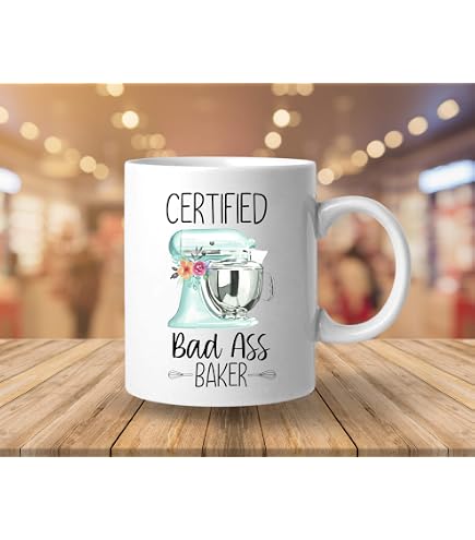 “Bake The World A Better Place” Ceramic Mug – 11 Oz Funny Baker Gift For Dessert Lovers, Pastry Chefs, Bakery Owners