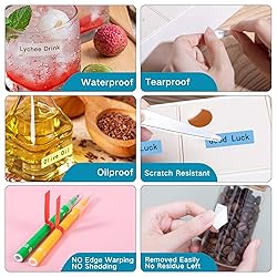 Clear D30 Labels, Transparent 1/2" X