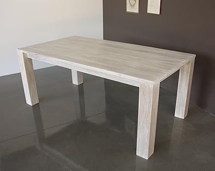 Tavolo Shabby In Legno Di Teak Finitura Bianco Decapato Arredo Shabby Chic Prezzi Outlet