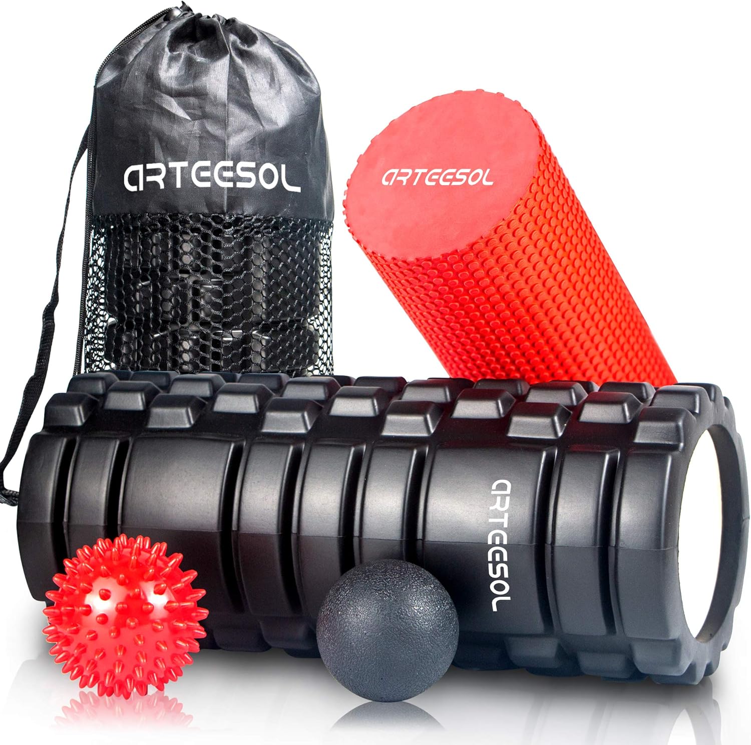 arteesol Foam Rollers for Deep Tissue Massage, Trigger Point Fitness