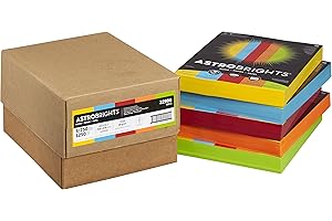 Astrobrights Color Paper, 8.5" x 11", 24 lb/89 gsm, Mixed Carton 5-Color Assortment, 250 Sheet Ream/1250 Sheet Carton (22998)