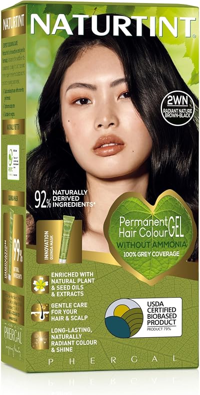 Naturtint 2WN Permanent Hair Colour Gel Radiant Nature Brown-Black 60ml