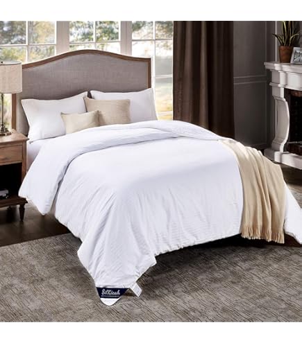 Cooling Comforter King Size SMARTSILK Pillow Protector 2-Pack