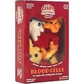 GIANT MICROBES Blood Cells Themed Gift Box, Plush Keychains | 3" Anatomical Red &amp; White Blood Cell, Plasma, Platelet, and Antibody Minis, Educational Science Gift for Lab Techs and Nurses