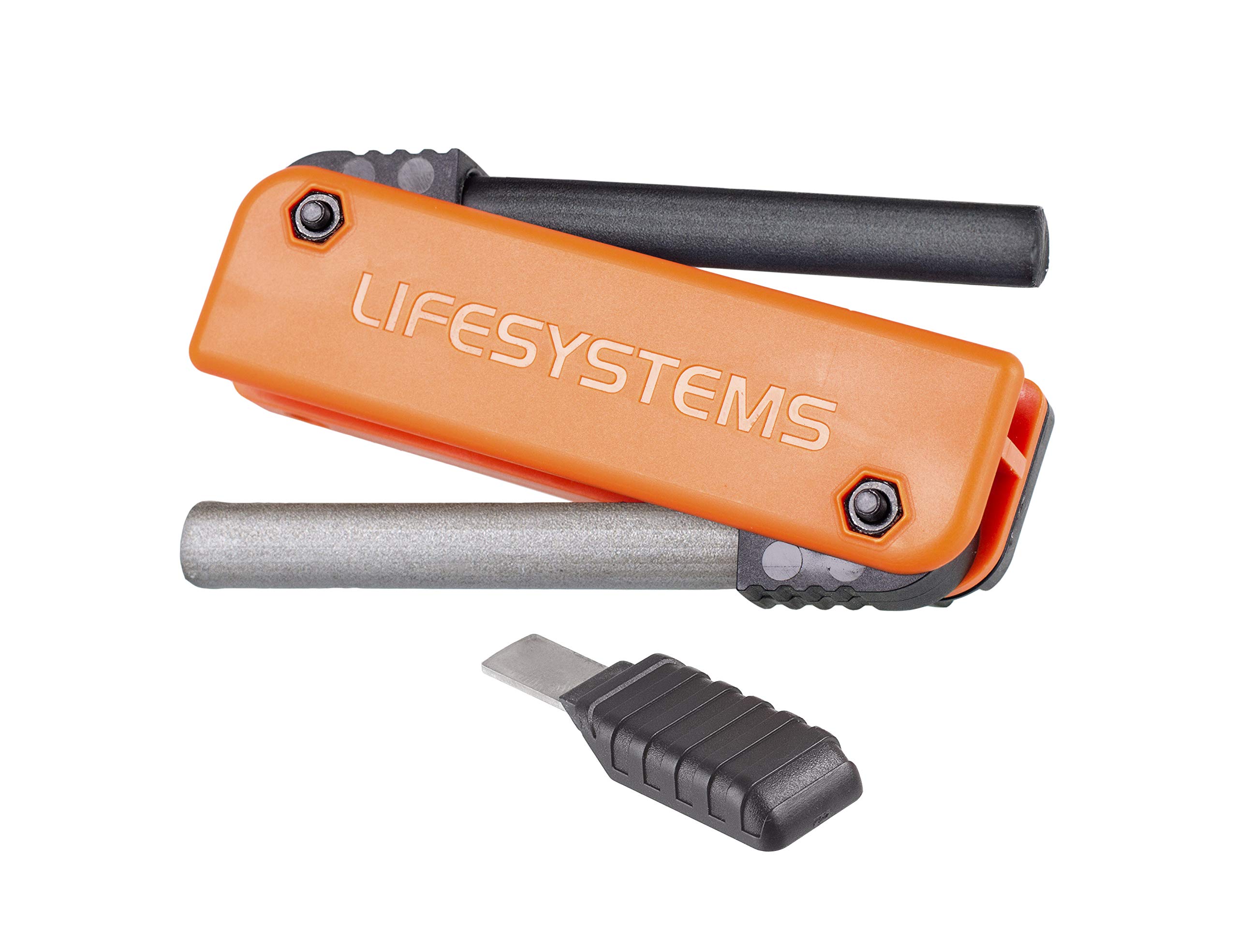 Lifesystems Dual-Action Outdoor Fire Starter - Magnesium Ferrocium Rod With Stainless Steel Striker For Camping, Survival and Bushcraft