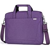 BAFFINA 15.6 16 Inch Laptop Shoulder Bag for Men Women,Waterproof Computer Carrying Case Messenger Bag with Strap,Laptop Briefcase for 14-15-16 In MacBook/Chromebook/Notebook Hp Dell Acer Asus,Purple