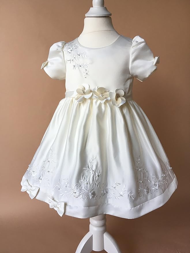 Lucia Taufkleid Festkleid Blumenm/&auml;dchenkleid Hochzeit Ivory Creme