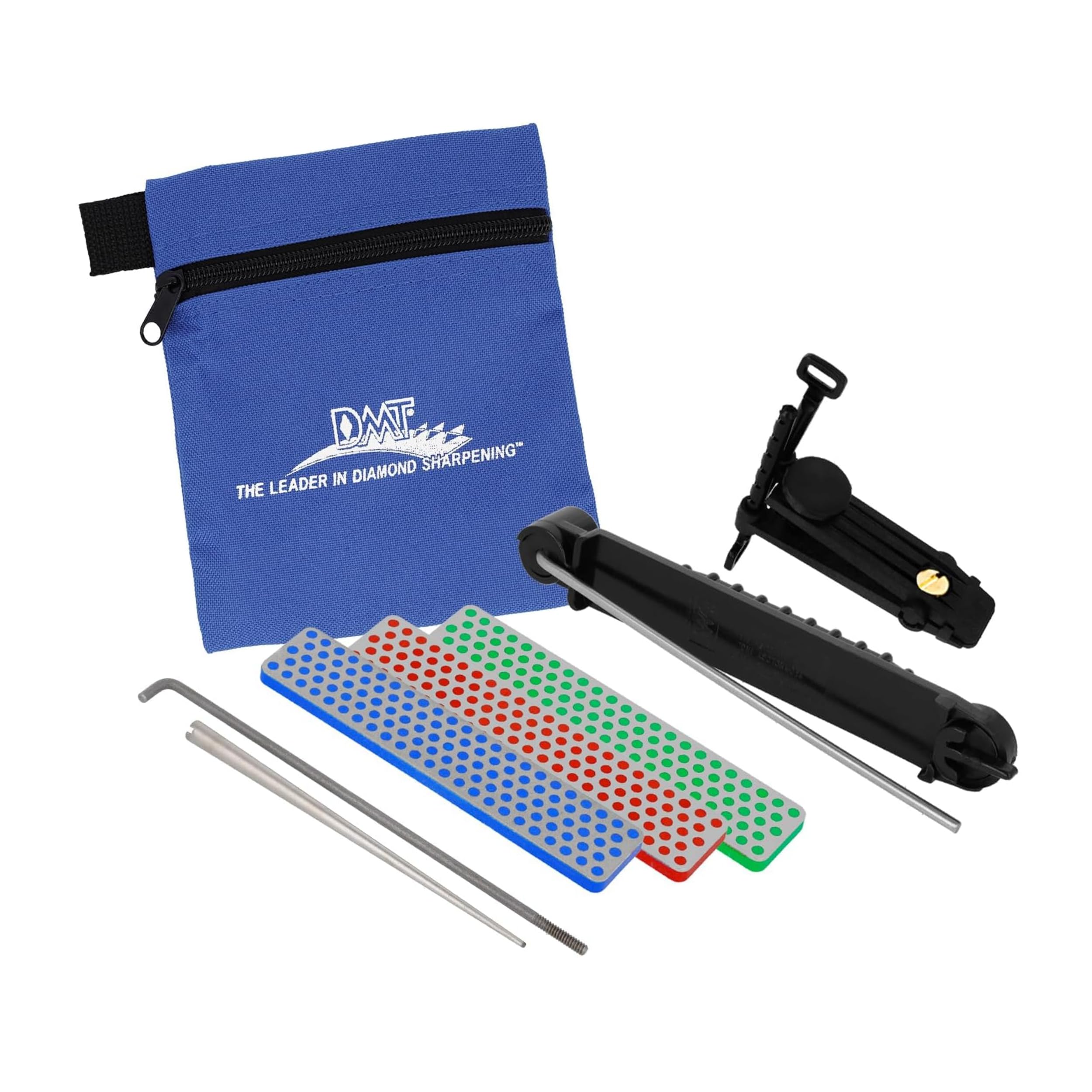 DMT ADELUXE Deluxe Aligner Kit, 3 Diamond Whetstone/1 Serrated Sharpener