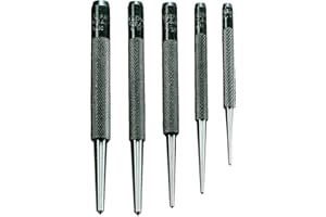 General Tools SPC74 Round Shank Center Punches, Set of 5