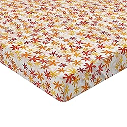 Ambesonne Autumn Fitted Sheet, Little Blossoms in
