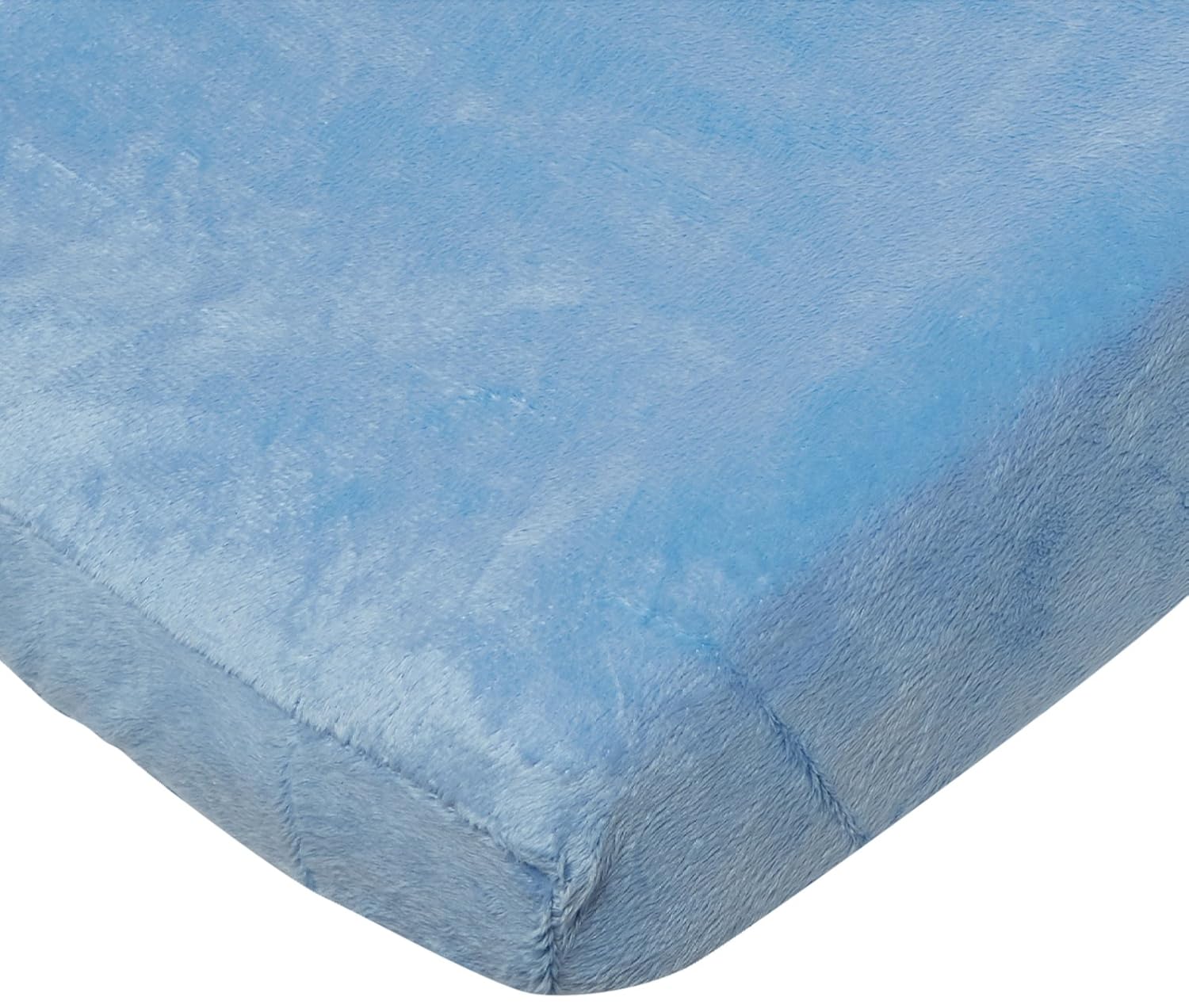 light blue changing pad cover