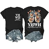 YHWH Shirt Yahweh Shirts Christian Tshirt Funny Letter Printed Graphic Short Sleeve Tee