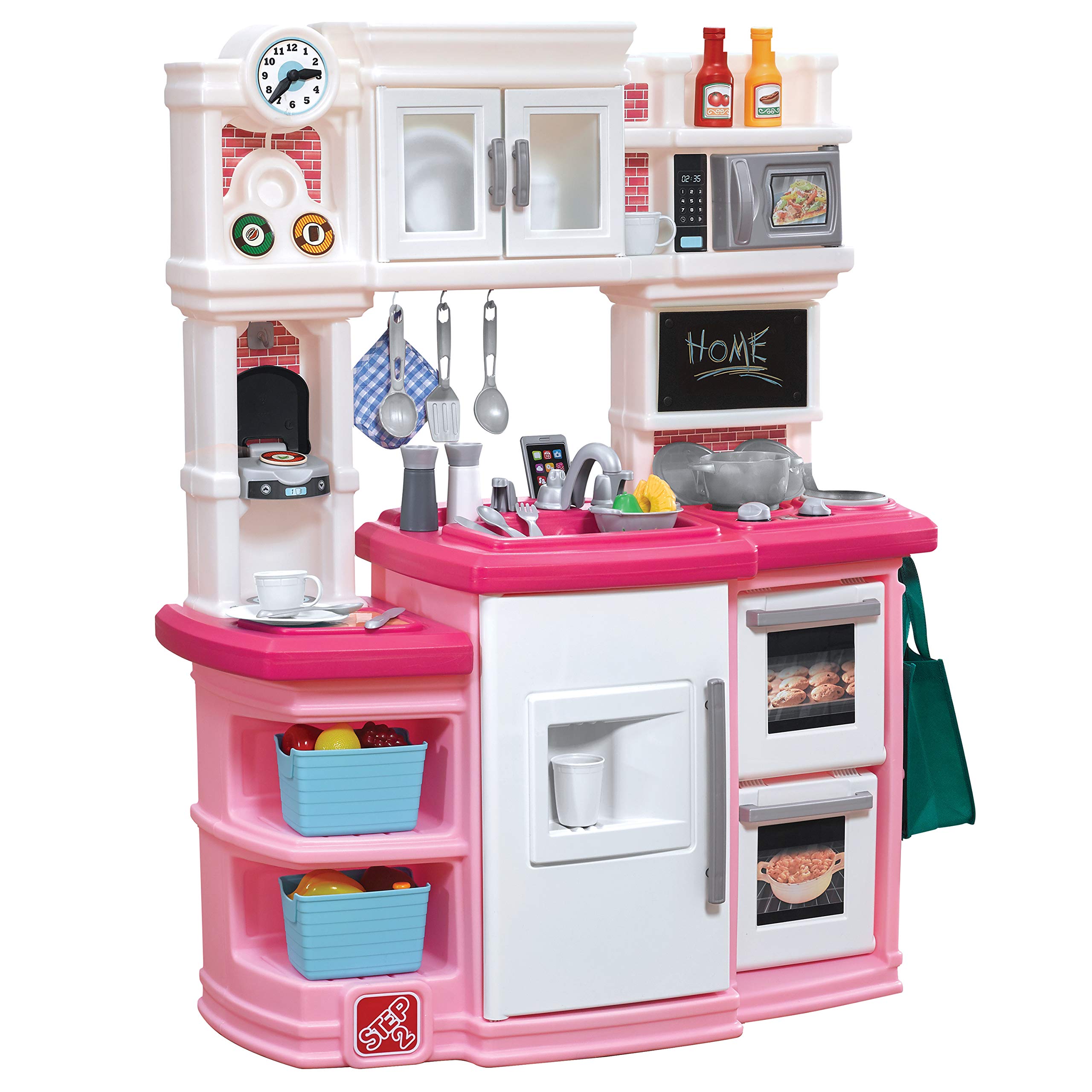 Photo 1 of *** FOR PARTS/ MISSING HARDWARE & ASSEMBLY PIECES*** Step2 Great Gourmet Kids Kitchen Playset, Indoor/Outdoor Kitchenette, Interactive Play with Lights and Sounds, Made of Durable Plastic, Includes 33 Piece Toy Accessories, Toddlers 3+ Years Old, Pink