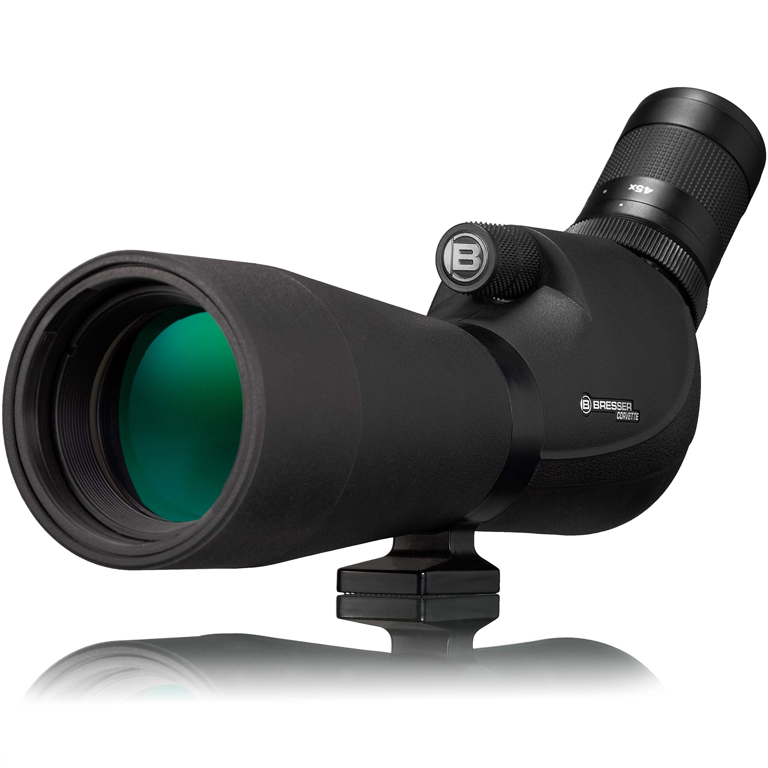 Bresser Corvette Spotting Scope 15-45x60 Waterproof with 340° Rotating Body, Robust Rubber Armor and Full Multi-Coated Optics