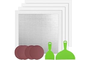 Supkiir 12 x 12 Inch Drywall Repair Kit, 4 Pcs Self-Adhesive Drywall Patch Kit for Large Holes, Heavy Duty Mesh Wall Repair P