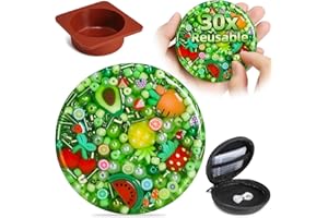 Reusable Picky Fidget Pad with Mold, Microwaveable 30 Times Sensory Skin Picking Fidget Toys, Portable Picking Pad for On-The