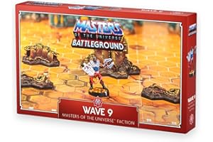 Masters of The Universe Battleground Wave 9 Motu Faction with Clamp Champ Miniature and Terrain Accessories - for 14 Years +