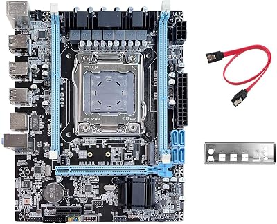 Lodokdre X79 Motherboard V389+ NVME LGA2011 E5 CPU Baffle Cable Gigabit