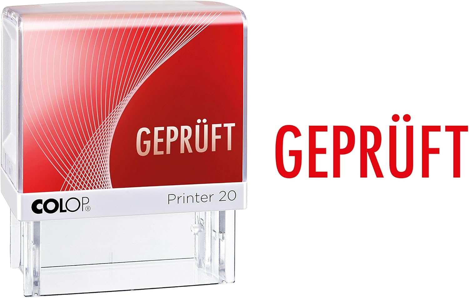 COLOP Printer 151609 Word Stamp, Rot, Geprüft