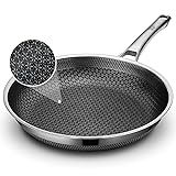 SNOWCLAD Frying Pan, 10 Inch Hybrid Non Stick