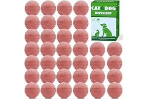 YJOO 36 Pack Natural Cat Repellent Indoor Outdoor Dog Repellent Peppermint Oil to Repel Stray Dog Feral Cats Animal, Dog Digging Scratch Repeller for Yard Lawn Kitchen - Human & Pet Safe