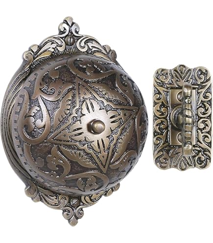 A29 Vintage Doorbell – Victorian Twist Brass Doorbell Chime with
