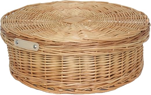 Wicker Warehouse Sombrero Grande Caja Redonda de cesto: Amazon.es: Hogar