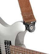 D'Addario Auto Lock Polypro Guitar Strap Brown view 4