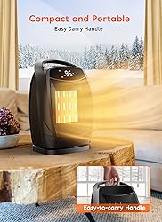 GiveBest Portable Electric Space Heater, 1500W/750W