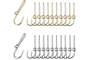 Fishing Hook Hat Pins, 10/20pcs Fish Hook Hat Clip Fishing Hat Hook Clip for Cap Hat Tie Clip Clasp Fashion Trend Hat Decorat