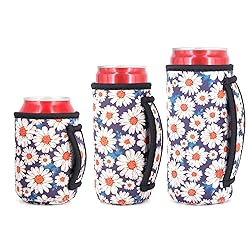 3 Pack Reusable Neoprene Insulated Can Sleeve with