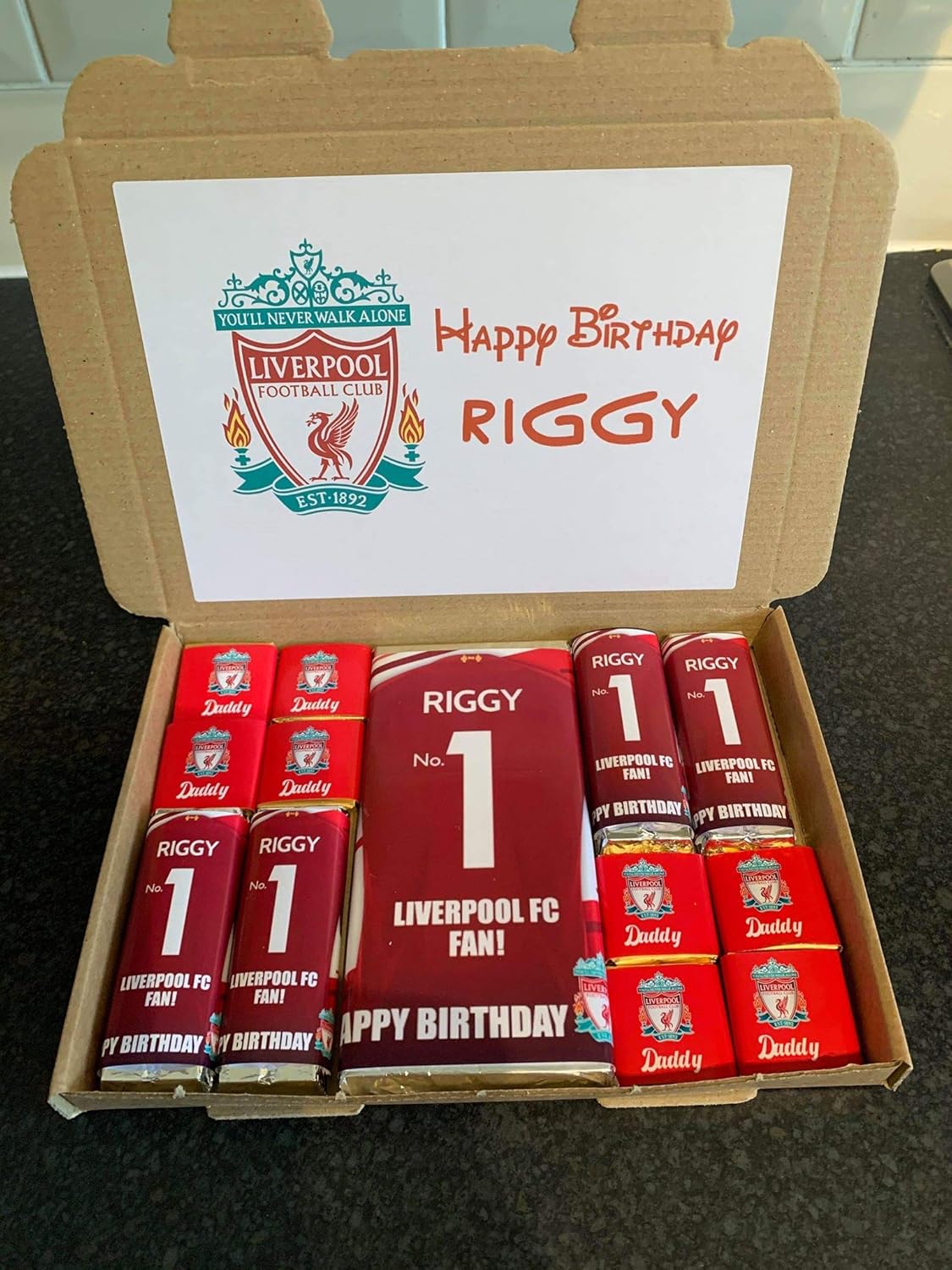 liverpool chocolate selection box personalised Amazon.co.uk Handmade