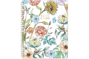 LAFEFO 2024-2025 Planner - Academic Planner 2024-2025, Jul.2024 - Jun.2025, 8" x 10", 2024-2025 Planner Weekly & Monthly Thick Paper, Perfect Daily Organizer - Art Floral