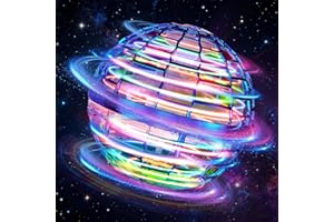 OKKIDY Flying Orb Ball Toy, Light Up Cosmic Fly Ball Magic Boomerang, Soaring Hover Fidget Spinner Outdoor Stem Toys Cool Chi