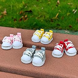Mini Doll Shoes, 1 Pair Cute Lace Up Canvas