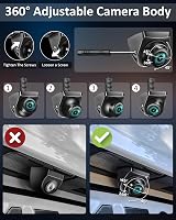 Vtopek Reversing Camera AHD 1080P/720P/CVBS/PAL 360° Rotation IP69K Car Camera view 4