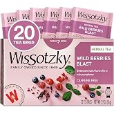 Wissotzky Wildberry Blast Herbal Tea (20 Tea Bags) | Berry Blend | Caffeine Free Tea