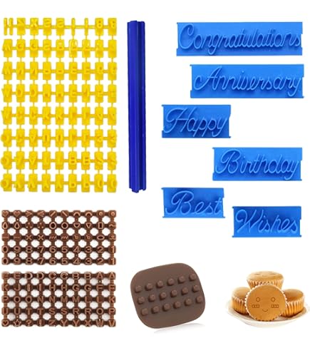 Taicanon Lot De 150 Tapons à Biscuits Avec Lettres Inuscules Et