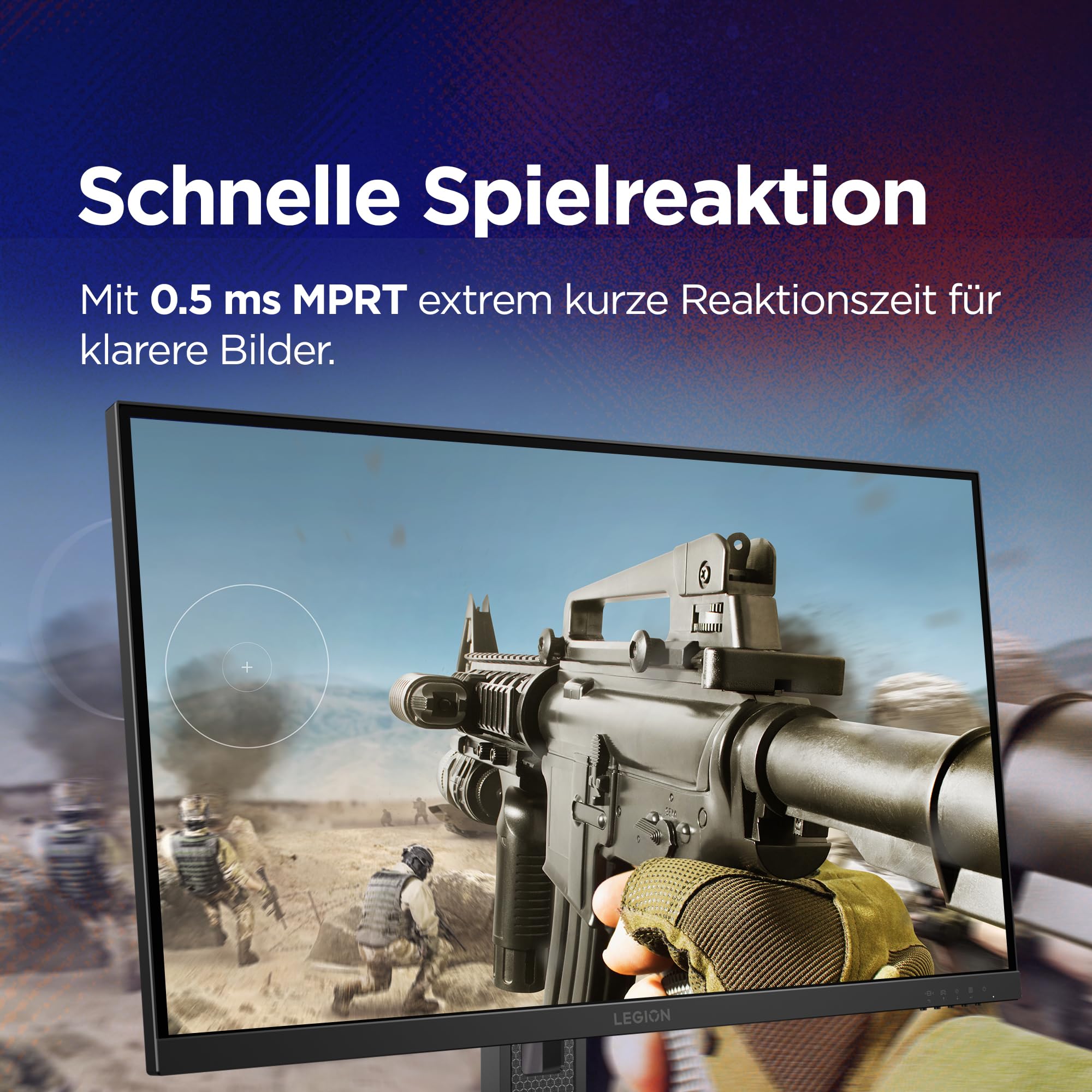 Lenovo Legion 27-10 | 27" Full HD WLED Gaming Monitor | 1920x1080 | 16:9 | 240Hz | 0.5ms Reaktionszeit | HDMI |DisplayPort | Audio 3.5mm | 3-seitig-Panel | TÜV Augenschutz | schwarz | 6 kg 7