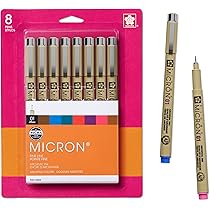 SAKURA Pigma Micron Black & Gold Edition fineliner set | 6 sizes