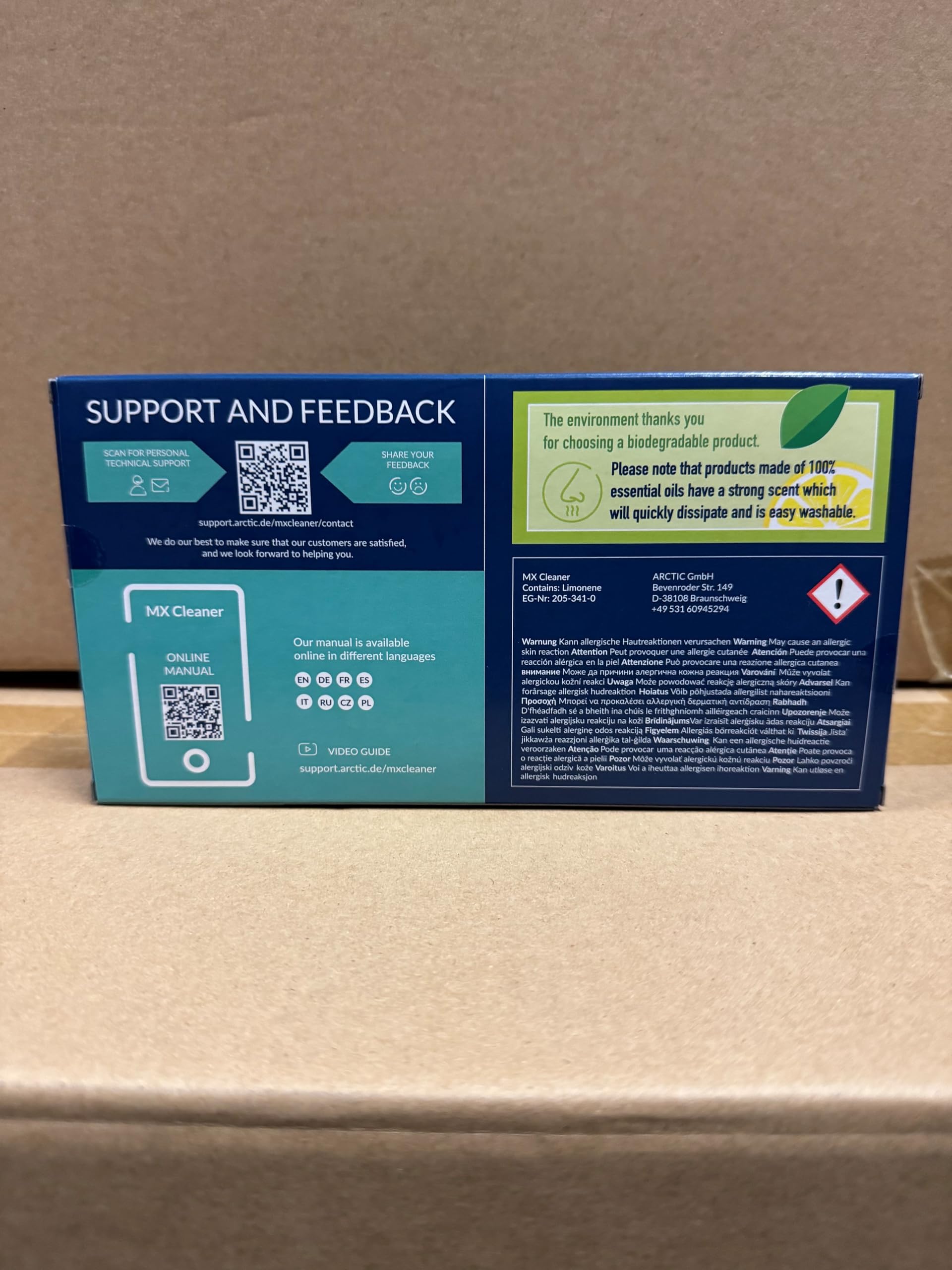 ARCTIC MX Cleaner (40 pieces) - Cleaning wipes for removing thermal paste, 11.5 x 11.5 cm, biodegradable