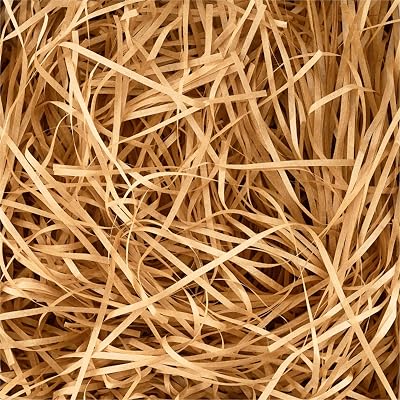 JeeMooTown 500g Brown Shredded Tissue Paper Gift Packaging Filler