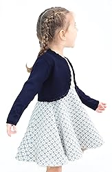 Lilax Little Girls' Knit Long Sleeve Button Closure
