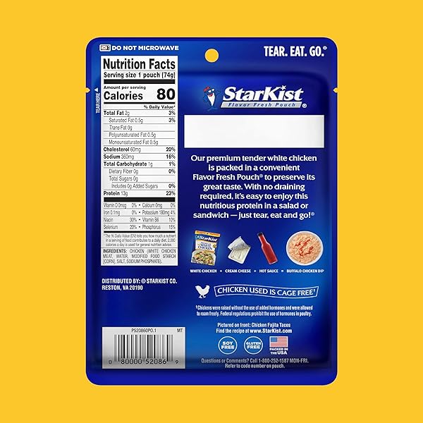 STARKIST PREMIUM WHITE CHICKEN – 2.6 OZ POUCH (PACK OF 1)