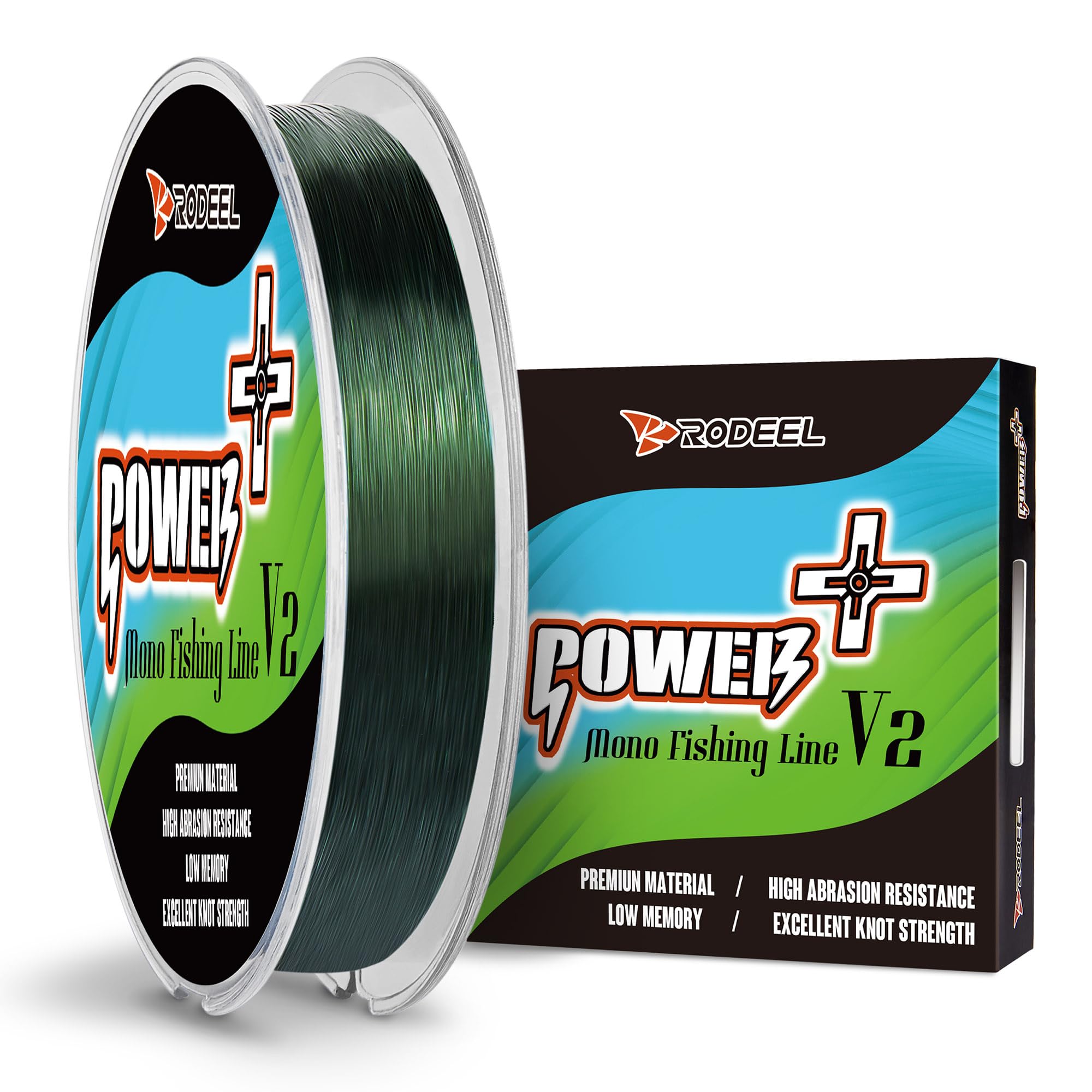 Rodeel Premium Monofilament Fishing Line - Strong and Abrasion Resistant Mono Line - Superior Nylon Material Fishing Line 150M/ 300M/ 600M