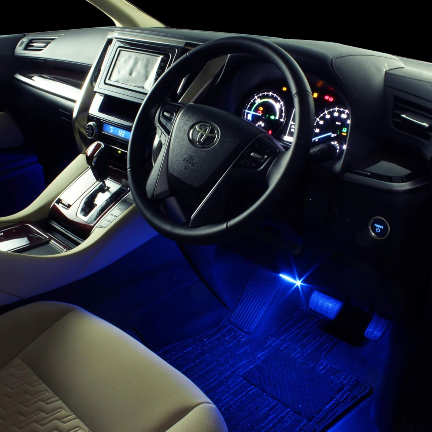 Amazon E くるまライフ イルミネーション アルファード ヴェルファイア Agh30 Ggh30 Ayh30 専用ledフットランプキット Ek325 ルームランプ 車 バイク