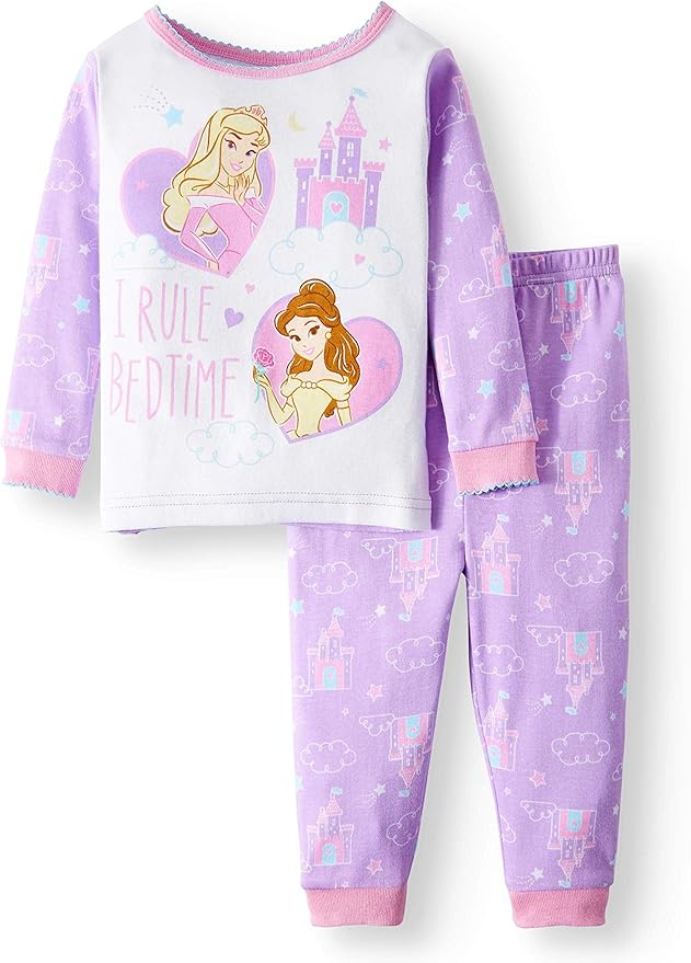 Disney Princess Belle Aurora I Rule Bedtime 2 Piece Baby